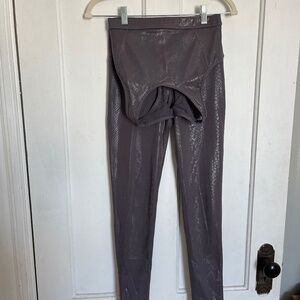 Mono B Metallic Snake Print Leggings and Bra Set